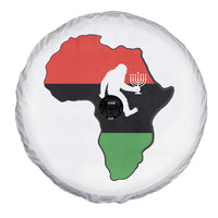 Funny Kwanzaa Bigfoot Lover Spare Tire Cover Festival Of Lights African Heritage Gift - Wonder Print Shop