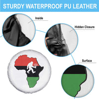 Funny Kwanzaa Bigfoot Lover Spare Tire Cover Festival Of Lights African Heritage Gift - Wonder Print Shop