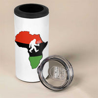 Funny Kwanzaa Bigfoot Lover 4 in 1 Can Cooler Tumbler Festival Of Lights African Heritage Gift - Wonder Print Shop