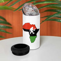 Funny Kwanzaa Bigfoot Lover 4 in 1 Can Cooler Tumbler Festival Of Lights African Heritage Gift - Wonder Print Shop