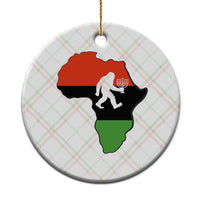 Funny Kwanzaa Bigfoot Lover Ceramic Ornament Festival Of Lights African Heritage Gift - Wonder Print Shop
