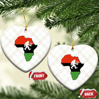 Funny Kwanzaa Bigfoot Lover Ceramic Ornament Festival Of Lights African Heritage Gift - Wonder Print Shop