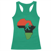 Funny Kwanzaa Bigfoot Lover Racerback Tank Top Festival Of Lights African Heritage Gift - Wonder Print Shop