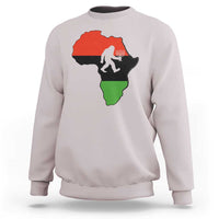 Funny Kwanzaa Bigfoot Lover Sweatshirt Festival Of Lights African Heritage Gift - Wonder Print Shop