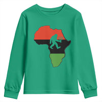 Funny Kwanzaa Bigfoot Lover Youth Sweatshirt Festival Of Lights African Heritage Gift - Wonder Print Shop