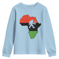 Funny Kwanzaa Bigfoot Lover Youth Sweatshirt Festival Of Lights African Heritage Gift - Wonder Print Shop