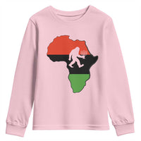 Funny Kwanzaa Bigfoot Lover Youth Sweatshirt Festival Of Lights African Heritage Gift - Wonder Print Shop