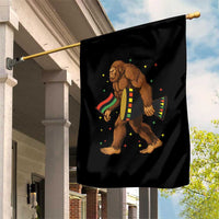 Funny Kwanzaa Bigfoot Lover Garden Flag African American Holiday Gift - Wonder Print Shop