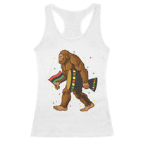 Funny Kwanzaa Bigfoot Lover Racerback Tank Top African American Holiday Gift - Wonder Print Shop