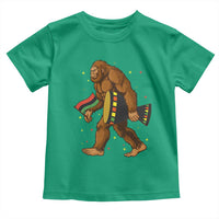 Funny Kwanzaa Bigfoot Lover Toddler T Shirt African American Holiday Gift - Wonder Print Shop