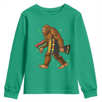 Funny Kwanzaa Bigfoot Lover Youth Sweatshirt African American Holiday Gift - Wonder Print Shop