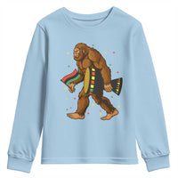 Funny Kwanzaa Bigfoot Lover Youth Sweatshirt African American Holiday Gift - Wonder Print Shop