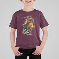 Kwanzaa Cowboy T Shirt For Kid Funny African American Festival Gift - Wonder Print Shop