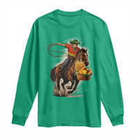 Kwanzaa Cowboy Long Sleeve Shirt Funny African American Festival Gift - Wonder Print Shop