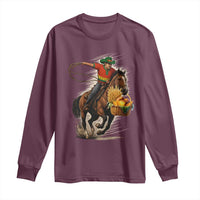 Kwanzaa Cowboy Long Sleeve Shirt Funny African American Festival Gift - Wonder Print Shop