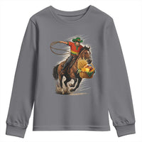 Kwanzaa Cowboy Youth Sweatshirt Funny African American Festival Gift - Wonder Print Shop