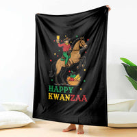 Happy Kwanzaa Cowboy Throw Blanket Funny African Holiday Gift - Wonder Print Shop