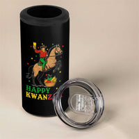 Happy Kwanzaa Cowboy 4 in 1 Can Cooler Tumbler Funny African Holiday Gift - Wonder Print Shop