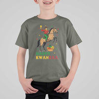 Happy Kwanzaa Cowboy T Shirt For Kid Funny African Holiday Gift - Wonder Print Shop
