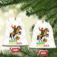 Happy Kwanzaa Cowboy Ceramic Ornament Funny African Holiday Gift - Wonder Print Shop