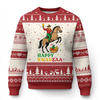 Happy Kwanzaa Cowboy Ugly Christmas Sweater Funny African Holiday Gift - Wonder Print Shop