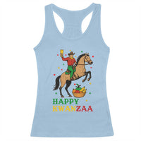 Happy Kwanzaa Cowboy Racerback Tank Top Funny African Holiday Gift - Wonder Print Shop