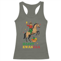 Happy Kwanzaa Cowboy Racerback Tank Top Funny African Holiday Gift - Wonder Print Shop