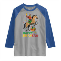 Happy Kwanzaa Cowboy Raglan Shirt Funny African Holiday Gift - Wonder Print Shop