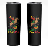 Happy Kwanzaa Cowboy Skinny Tumbler Funny African Holiday Gift - Wonder Print Shop