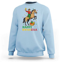 Happy Kwanzaa Cowboy Sweatshirt Funny African Holiday Gift - Wonder Print Shop