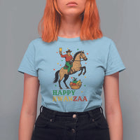 Happy Kwanzaa Cowboy T Shirt For Women Funny African Holiday Gift - Wonder Print Shop
