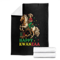 Happy Kwanzaa Cowgirl Throw Blanket Funny African American Festival Gift - Wonder Print Shop