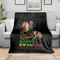 Happy Kwanzaa Cowgirl Throw Blanket Funny African American Festival Gift - Wonder Print Shop