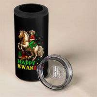 Happy Kwanzaa Cowgirl 4 in 1 Can Cooler Tumbler Funny African American Festival Gift - Wonder Print Shop