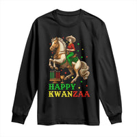 Happy Kwanzaa Cowgirl Long Sleeve Shirt Funny African American Festival Gift - Wonder Print Shop