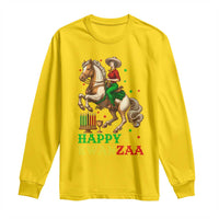 Happy Kwanzaa Cowgirl Long Sleeve Shirt Funny African American Festival Gift - Wonder Print Shop