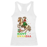 Happy Kwanzaa Cowgirl Racerback Tank Top Funny African American Festival Gift - Wonder Print Shop