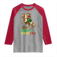 Happy Kwanzaa Cowgirl Raglan Shirt Funny African American Festival Gift - Wonder Print Shop