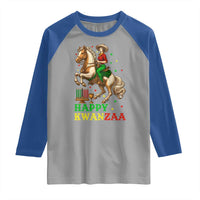 Happy Kwanzaa Cowgirl Raglan Shirt Funny African American Festival Gift - Wonder Print Shop