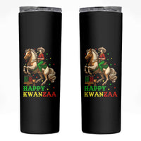 Happy Kwanzaa Cowgirl Skinny Tumbler Funny African American Festival Gift - Wonder Print Shop