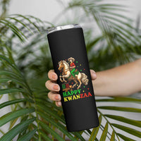 Happy Kwanzaa Cowgirl Skinny Tumbler Funny African American Festival Gift - Wonder Print Shop