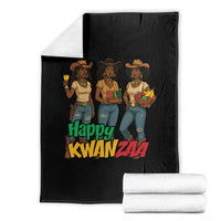Happy Kwanzaa Cowgirl Throw Blanket Festival Of Lights African Heritage Gift - Wonder Print Shop