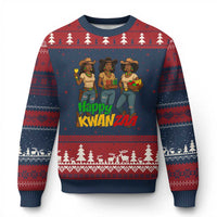 Happy Kwanzaa Cowgirl Ugly Christmas Sweater Festival Of Lights African Heritage Gift - Wonder Print Shop