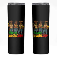 Happy Kwanzaa Cowgirl Skinny Tumbler Festival Of Lights African Heritage Gift - Wonder Print Shop