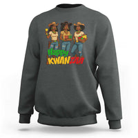 Happy Kwanzaa Cowgirl Sweatshirt Festival Of Lights African Heritage Gift - Wonder Print Shop