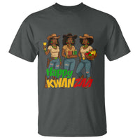 Happy Kwanzaa Cowgirl T Shirt Festival Of Lights African Heritage Gift - Wonder Print Shop