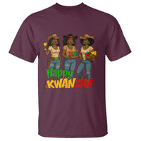 Happy Kwanzaa Cowgirl T Shirt Festival Of Lights African Heritage Gift - Wonder Print Shop