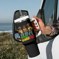 Happy Kwanzaa Cowgirl Tumbler With Handle Festival Of Lights African Heritage Gift - Wonder Print Shop