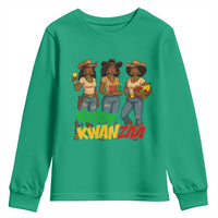 Happy Kwanzaa Cowgirl Youth Sweatshirt Festival Of Lights African Heritage Gift - Wonder Print Shop