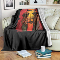 Kwanzaa Umoja Togetherness Throw Blanket Cowboy Cowgirl African Heritage Gift - Wonder Print Shop